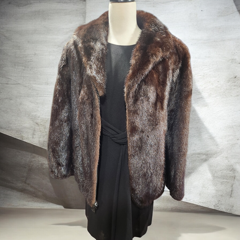 Short Vintage Mink Fur Coat
